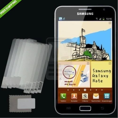 New 5x CLEAR Screen Protector Cover for Samsung Galaxy Note N7000|screen pass|screen toolscreen surveillance |
