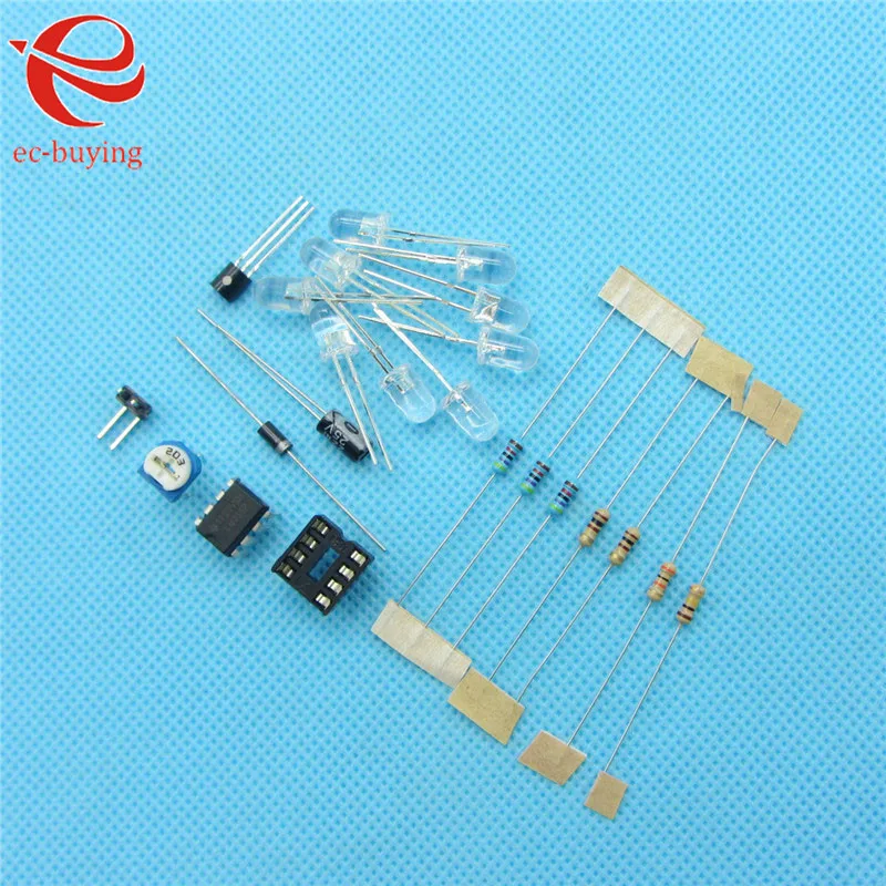 Синяя светодиодная лампа LM358 5 мм Комплект запчастей для дыхательной лампы