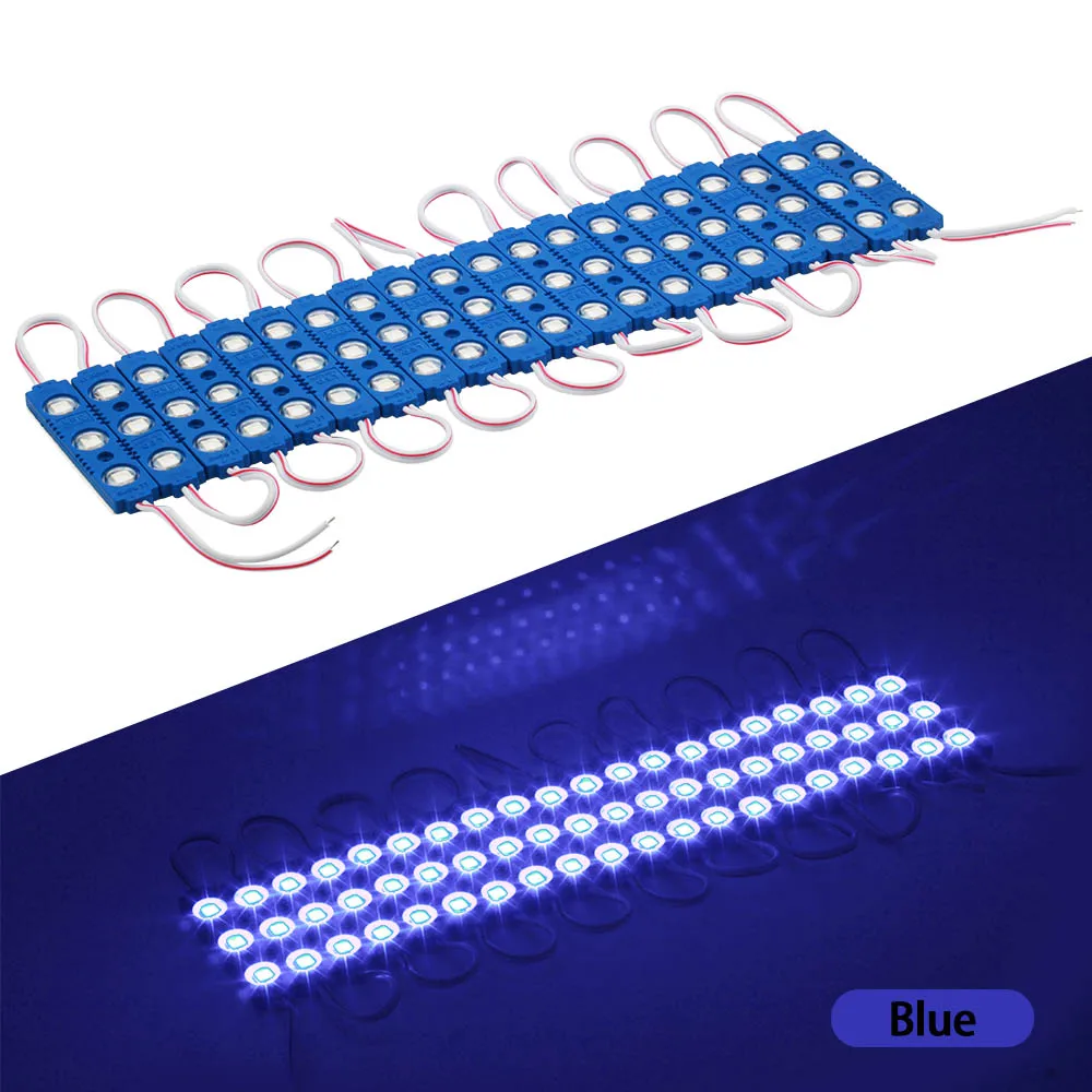 20 шт. 5054 SMD 12 В светодиодный модуль 3 светодиода/шт одноцветные для голливудского