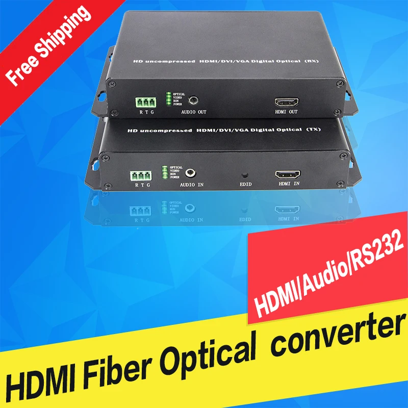 1080P HDMI волоконно оптический удлинитель некомпрессионное видео одномодовый одно