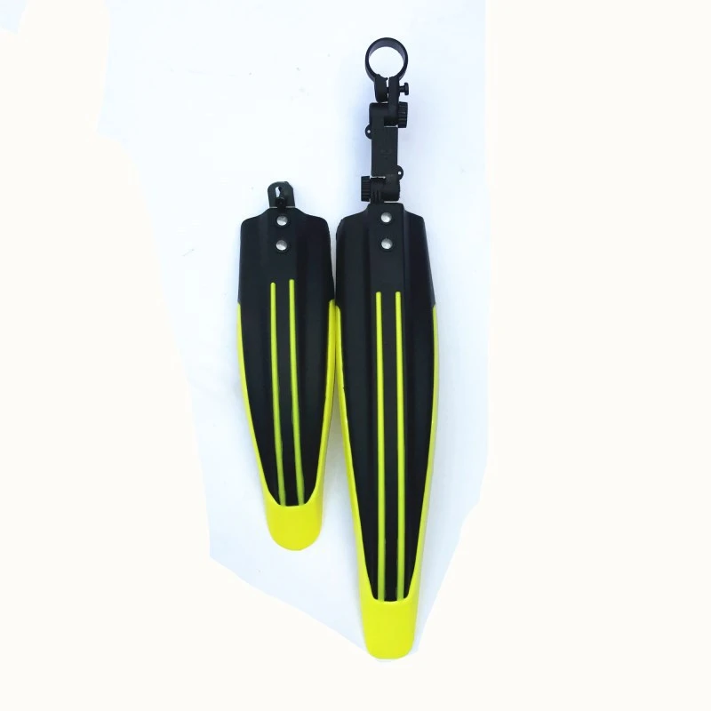 Yellow Прочный высокопрочный пластиковый велосипедный щиток 2 шт. переднее и заднее крыло для горного велосипеда быстрый выпуск легко чистить велосипедный брызговик - Цвет: Yellow