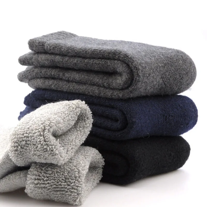 

1 Pair Mens Thicken Thermal Wool Cashmere Casual Winter Warm Socks