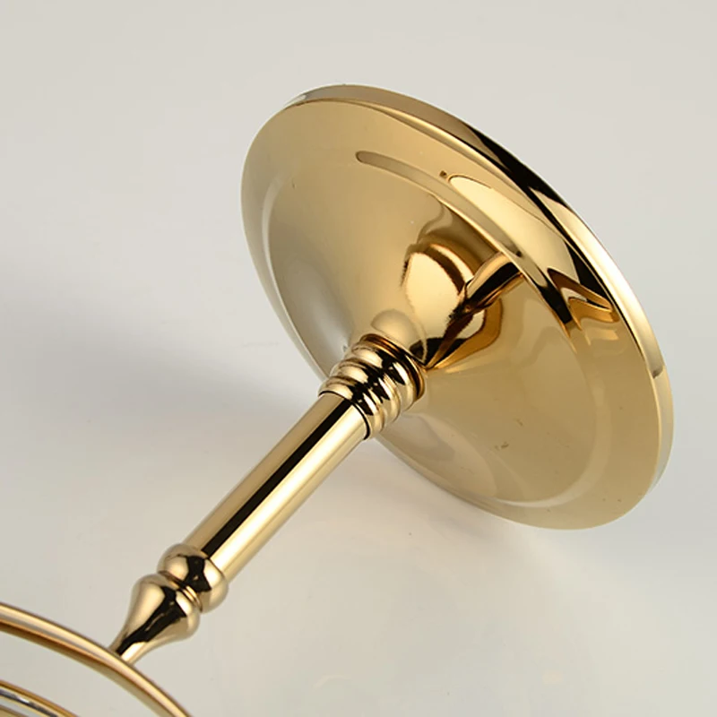 Современные Блестящие двухсторонние настольные косметические зеркальные