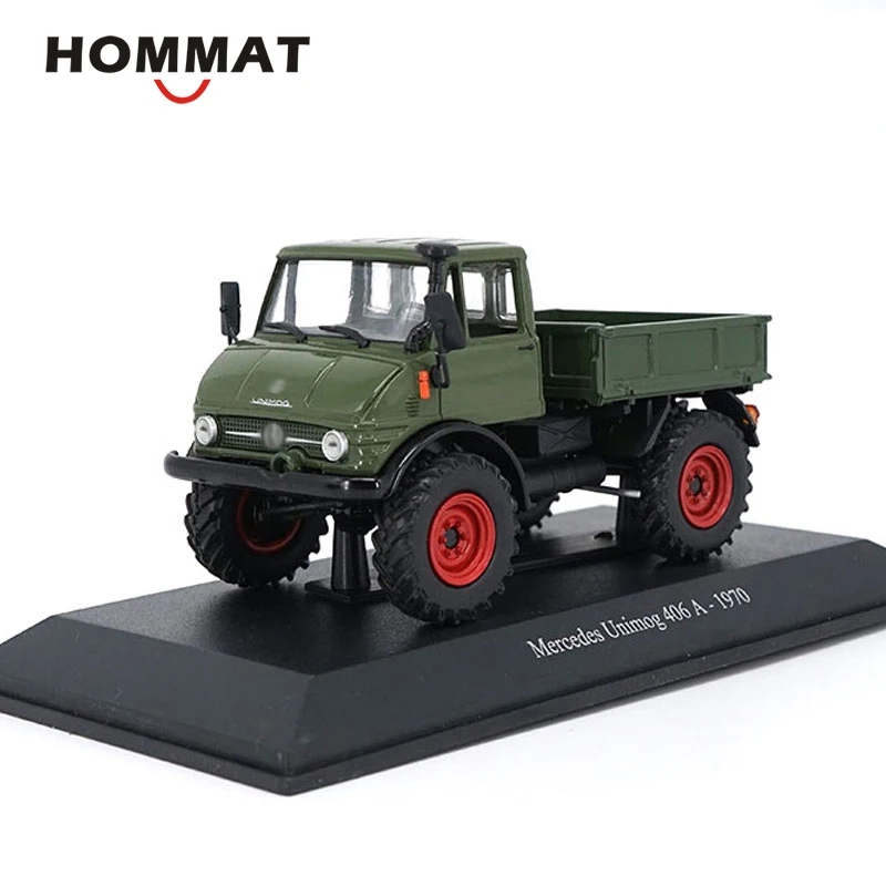 HOMMAT моделирование 1/43 Unimog 406A 1970 грузовик Модель автомобиля литая модель игрушечного автомобиля Коллекционная модель автомобиля игрушки для детей