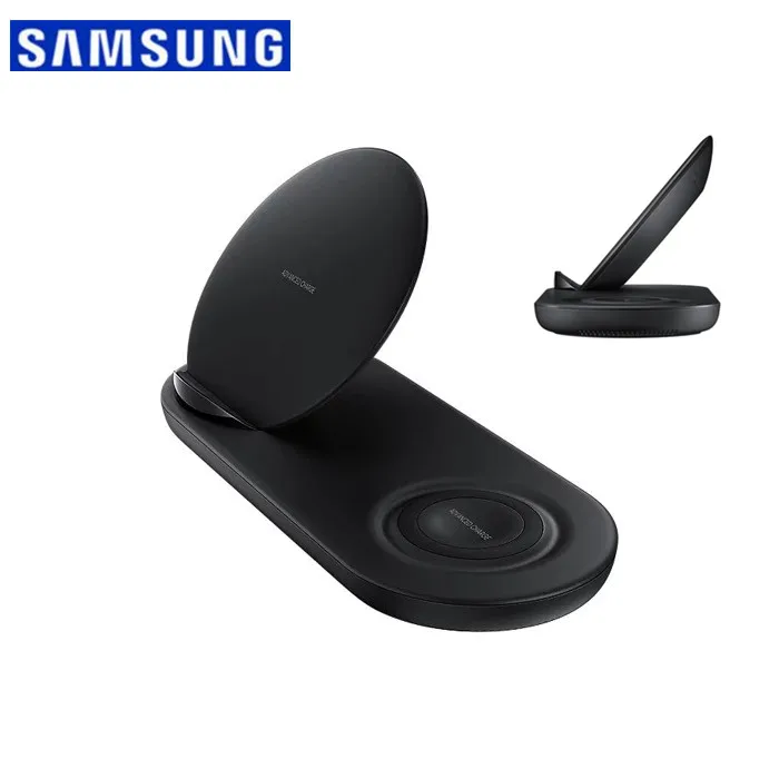 100% натуральная samsung Беспроводной Зарядное устройство Duo Док Двойной EP-N6100TBCGCN