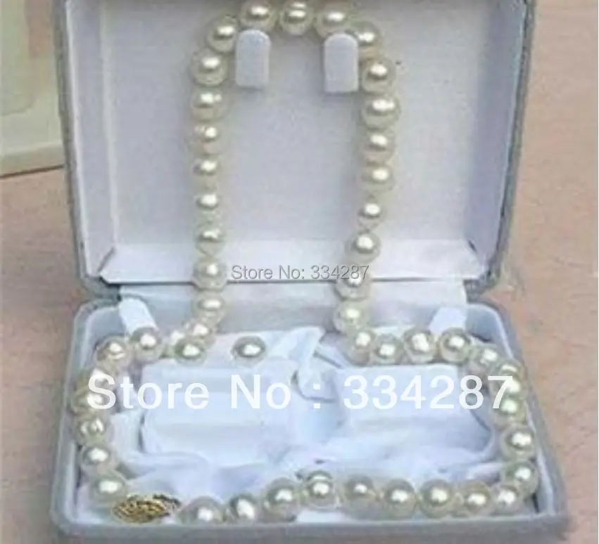 Комплект из колье и серёг с искусственным жемчугом 7 8 мм|earring bag|earrings twistearrings fake |