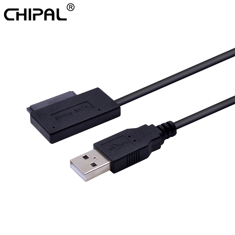 CHIPAL USB 2 0 Mini Sata II 7 + 6 13Pin адаптер для компьютера ноутбука CD/DVD Встроенная память Slimline