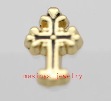 10 шт. плавающие шармы для стеклянных медальонов с золотым смехом мин. 15 долл. США