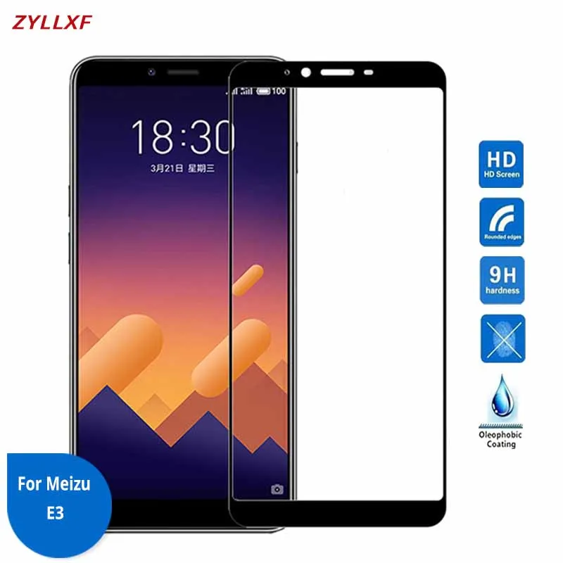 Защитная пленка для экрана из закаленного стекла Meizu E3 с полным покрытием 5 99