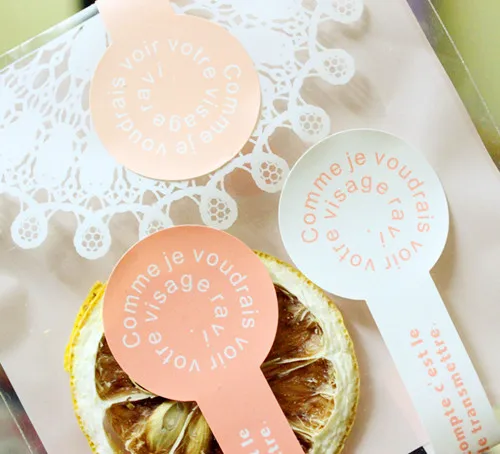 

Lollipop seal pudding bottle stickers decorative gift stickers 120pcs