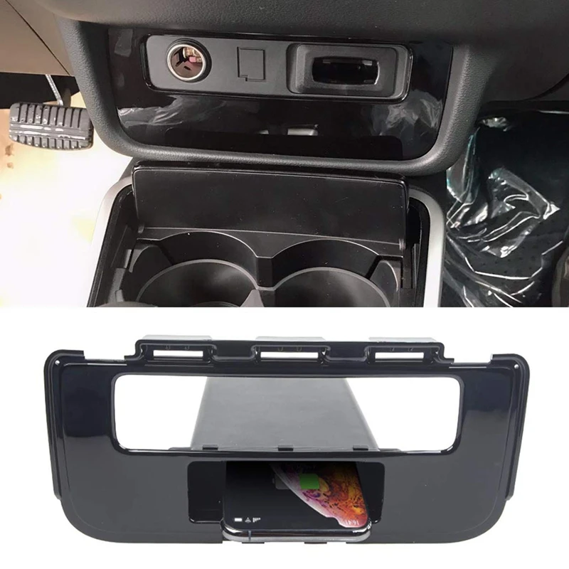 Car Qi Wireless Phone Charging Pad Module For Mitsubishi Outlander 2015-2018 Fast Case Plate Central Console Storage |