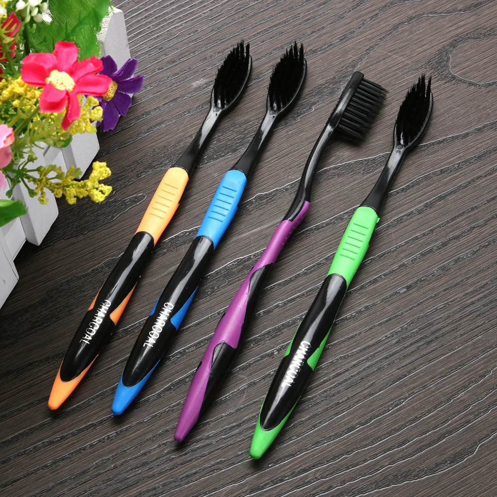 4 шт. вкладышей из бамбукового угля Зубная щётка стоматологических уход за