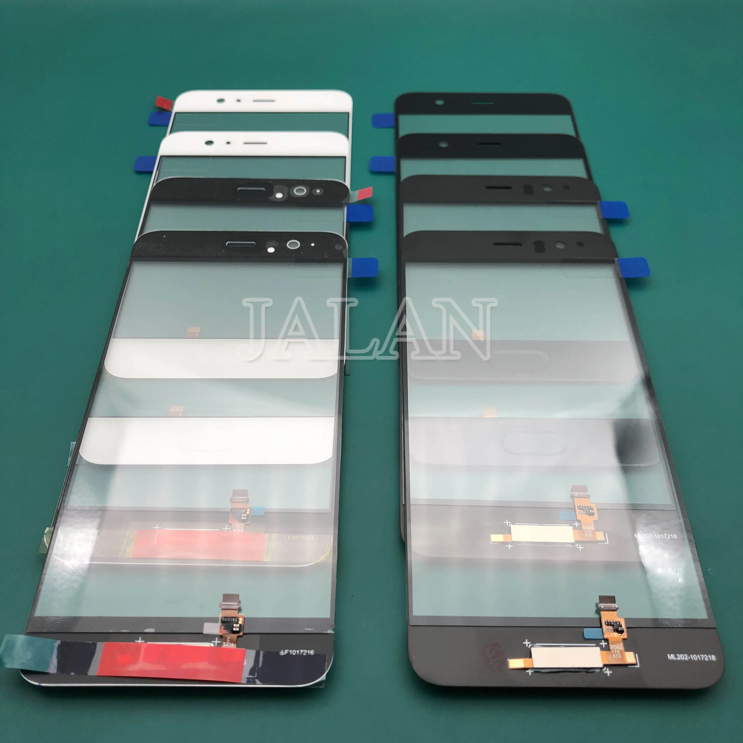 2pcs For HUAWEI P10 original quality front glass OCA glue with home button flex touchscreen outer panel replacement repair | Мобильные