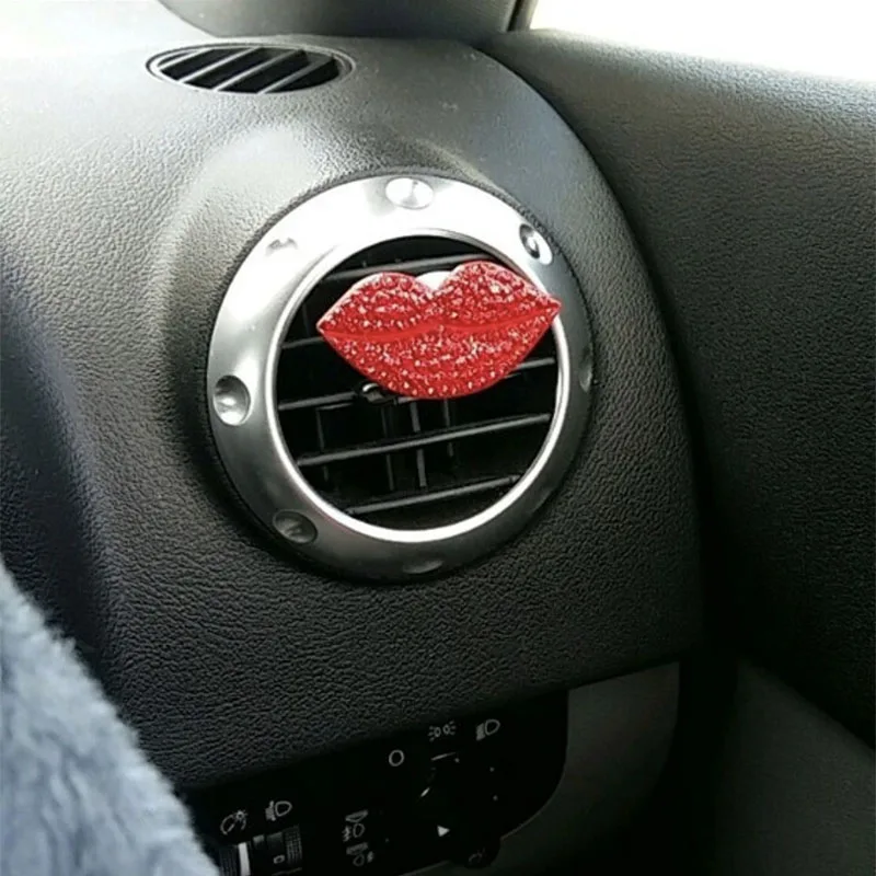 Car-styling Bling sexy lips car air outlet fragrant perfume clip freshener diffuser gift flavoring in the for ford kia | Автомобили и