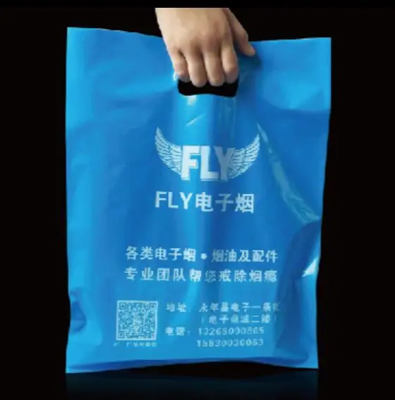 100 шт. пластиковые пакеты для покупок с логотипом на заказ | Дом и сад