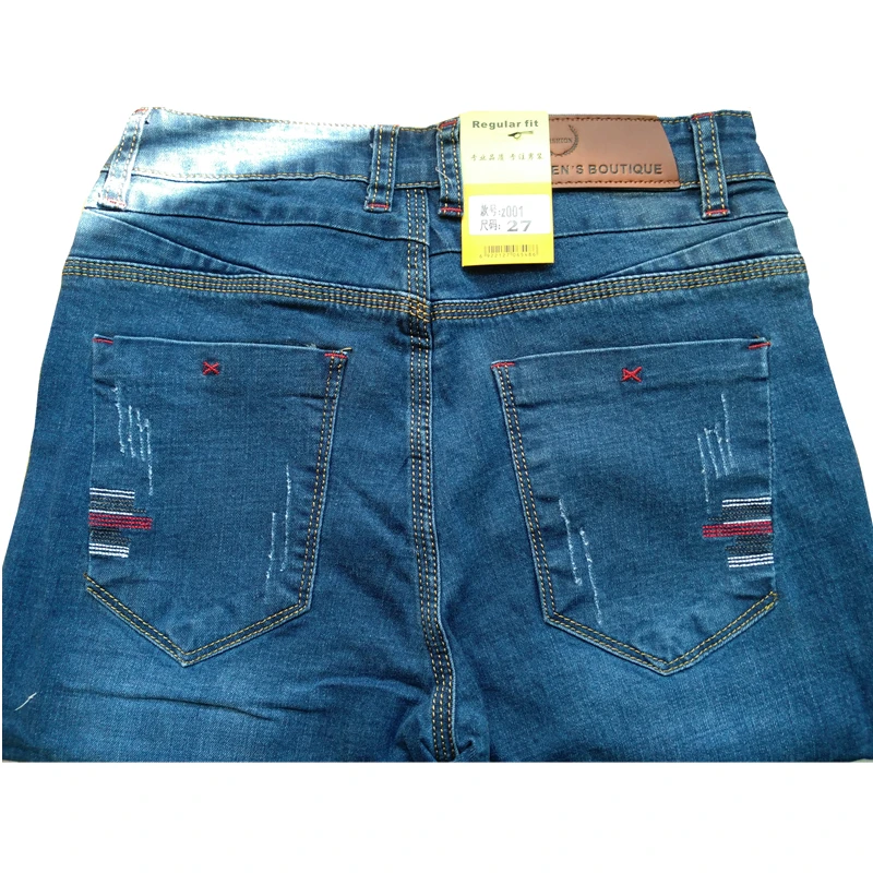 Синие подростковые мужские джинсы Азиатский размер 27 36 маленькие Стрейчевые
