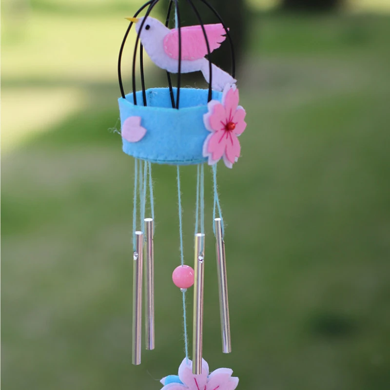 Ручная работа войлок ремесло упаковка милая сова Сакура колокольчик отделка