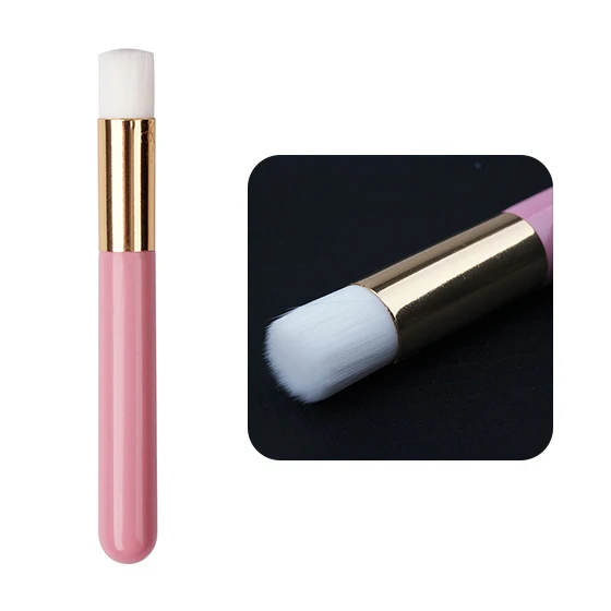 Flat Pink NEWCOME 1 шт. кисти для очистки ресниц Кисть для шампуня для лица щетка для мытья бровей и носа чистые накладные ресницы инструменты для макияжа - Handle Color: Flat Pink