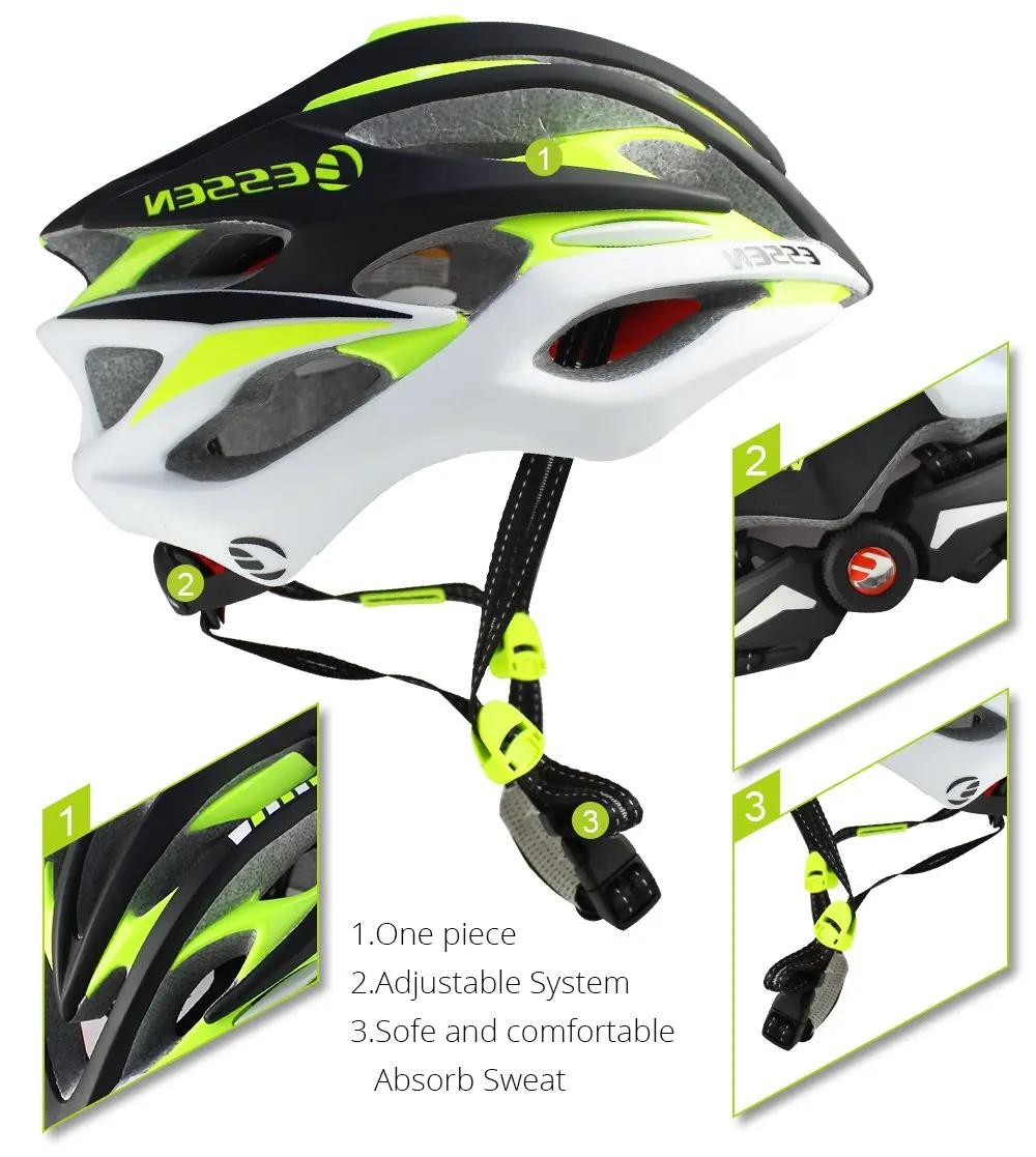 ESSEN Мужские взрослые велосипедные шлемы PC + EPS в формованном велосипеде дорога MTB