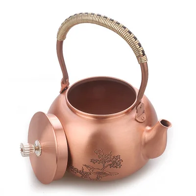 

Pure hand-made thick copper teapot boiled tea pot kettle old copper pot home Harmony Wanshixing high-end retro pot