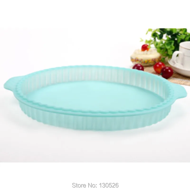 Антипригарное покрытие круглая силиконовая форма для кекса большой