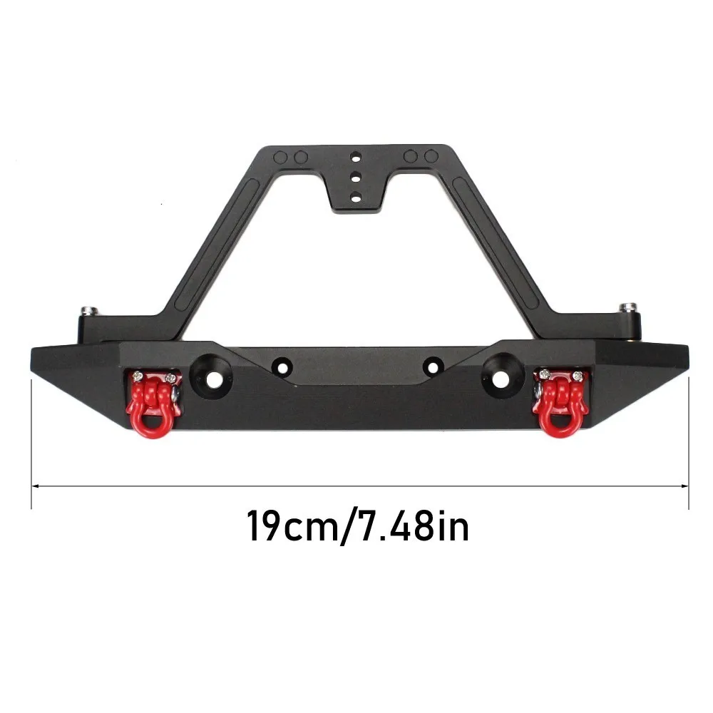 MEREPACCOR металлический задний бампер со светом для 1/10 RC Гусеничный автомобиль
