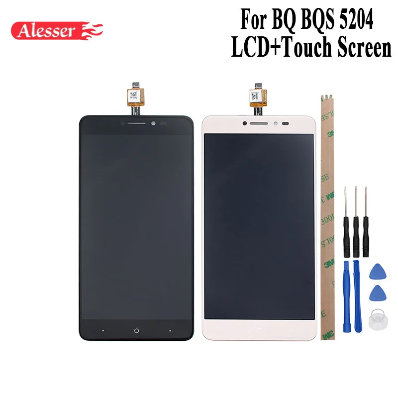 Alesser для BQ BQS 5204 ЖК дисплей и инструмент ремонта сенсорного экрана в сборе