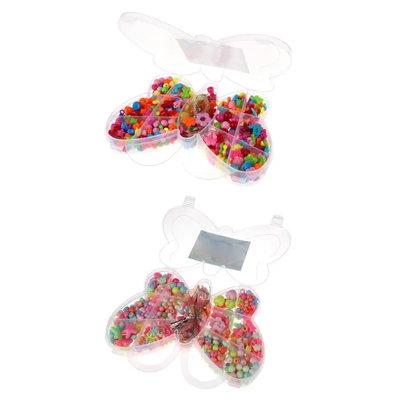 Разноцветные бусины в ассортименте комплект DIY Набор Бусин сделай сам для