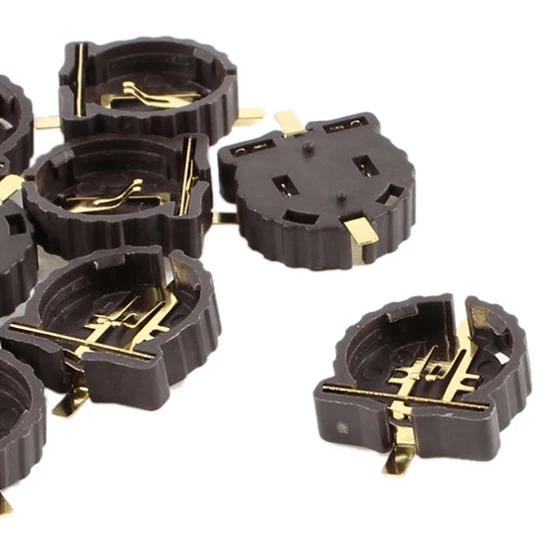 Совершенно новый 10 шт Черный Коричневый Пластиковый корпус CR1220 Кнопка сотового