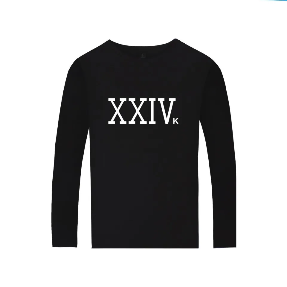 Футболка с длинными рукавами и надписью Singer SongWriter Бруно Марс XXIVK Magic Марс|long sleeve