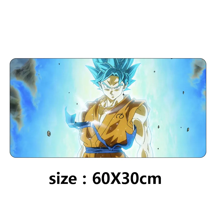 Siancs Большой 60X30 см подставка под руку Dragon Ball супер Коврик для компьютерной мыши Клавиатура настольные коврики Анимация игра компьютер коврик для мыши - Цвет: Цвет: желтый