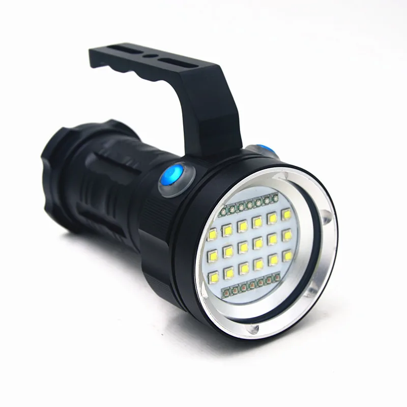 Подводный 80 м водонепроницаемый 18 * XM L2 LED 18650 Дайвинг видео Тактический