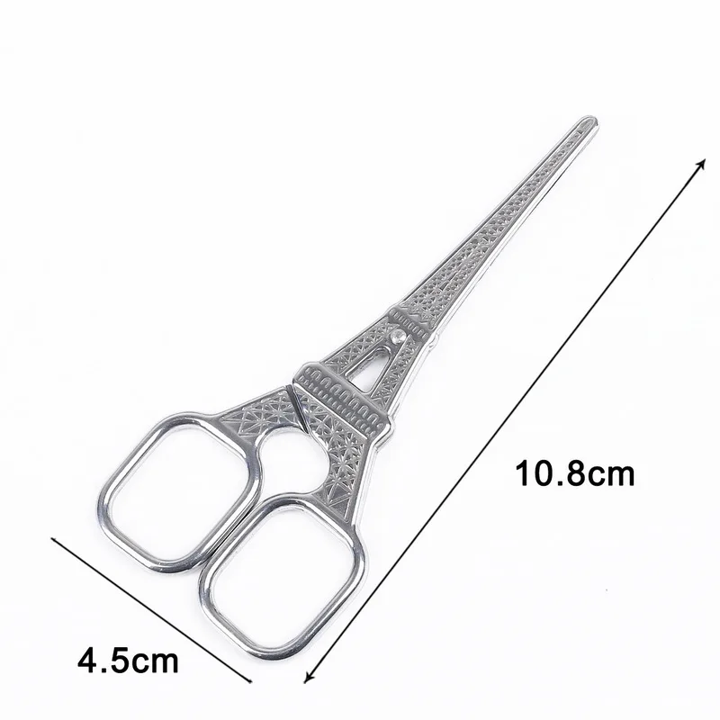 10.8cm Black Высокое качество Европейская вышивка крестиком Ретро Винтаж антикварные Швейные портновские ножницы ручной работы DIY Бытовая ткань отрезная Отделка Ножницы - Цвет: 10.8cm Black