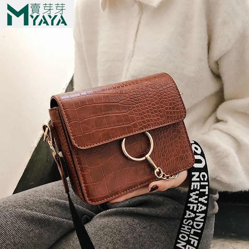 MAIYAYA сумка из аллигатора женская маленькая ретро сумки через плечо для девочек