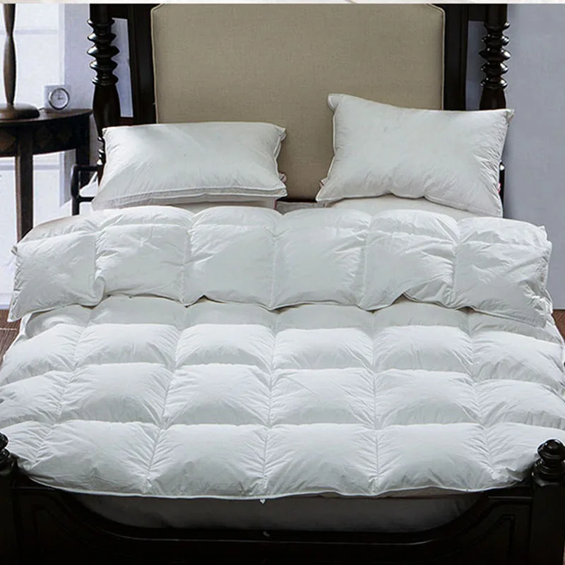 95% White Goose Down Core quilt double warm thickened winter 100%Cotton duvet quilted Pink Blanket Comforter Filler 3.5kg |