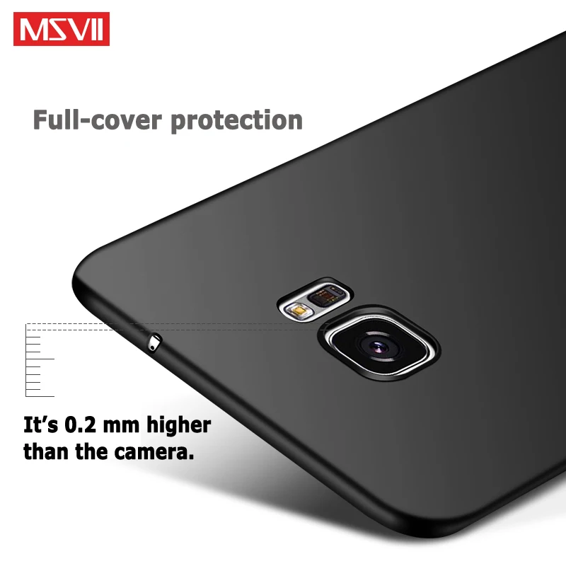 Чехол для Samsung Galaxy S6 Edge матовый чехол Msvii Жесткий из поликарбоната S 6 чехлы|cover for
