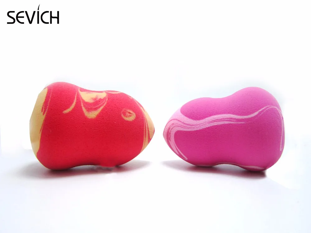 1 шт. цветная Косметическая пышная розовая губка для девочек пудра набор