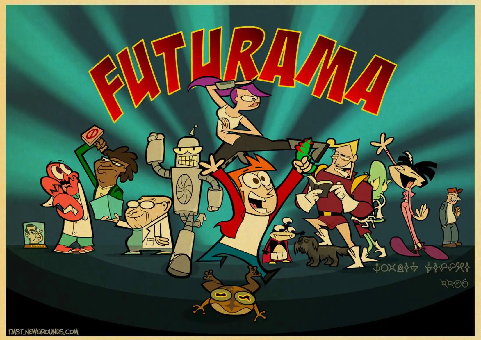 Комический фильм плакат Futurama плакаты Винтаж Крафт-Бумага ремесла печать для детской комнаты стены мультфильм декоративная живопись - Цвет: D130