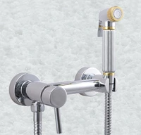 hand held bidet shower set toilet jet bidet shower spray brass single handle wall mount faucet cold and hot bd558