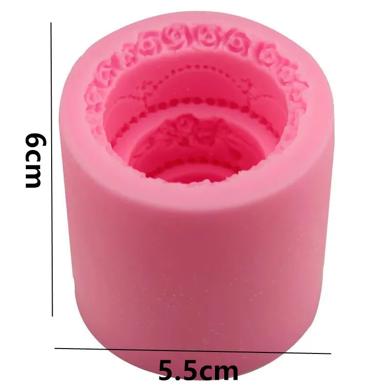 3D форма торта силиконовая для мыла Сделай сам свечей украшения шоколада Смола