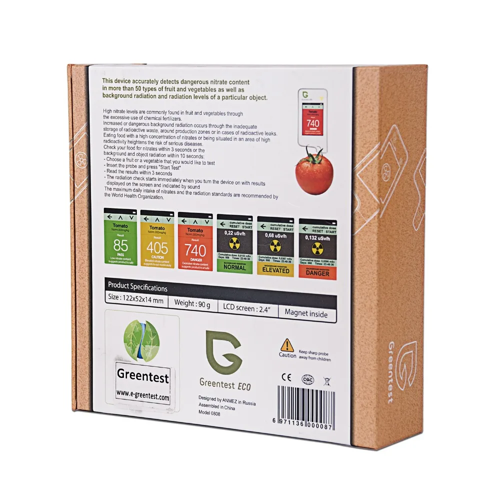 Greentest портативный высококачественный Высокоточный детектор пищи нитратный