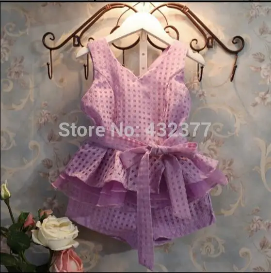 Новинка 2017 летняя одежда для маленьких девочек комплекты детской одежды летний