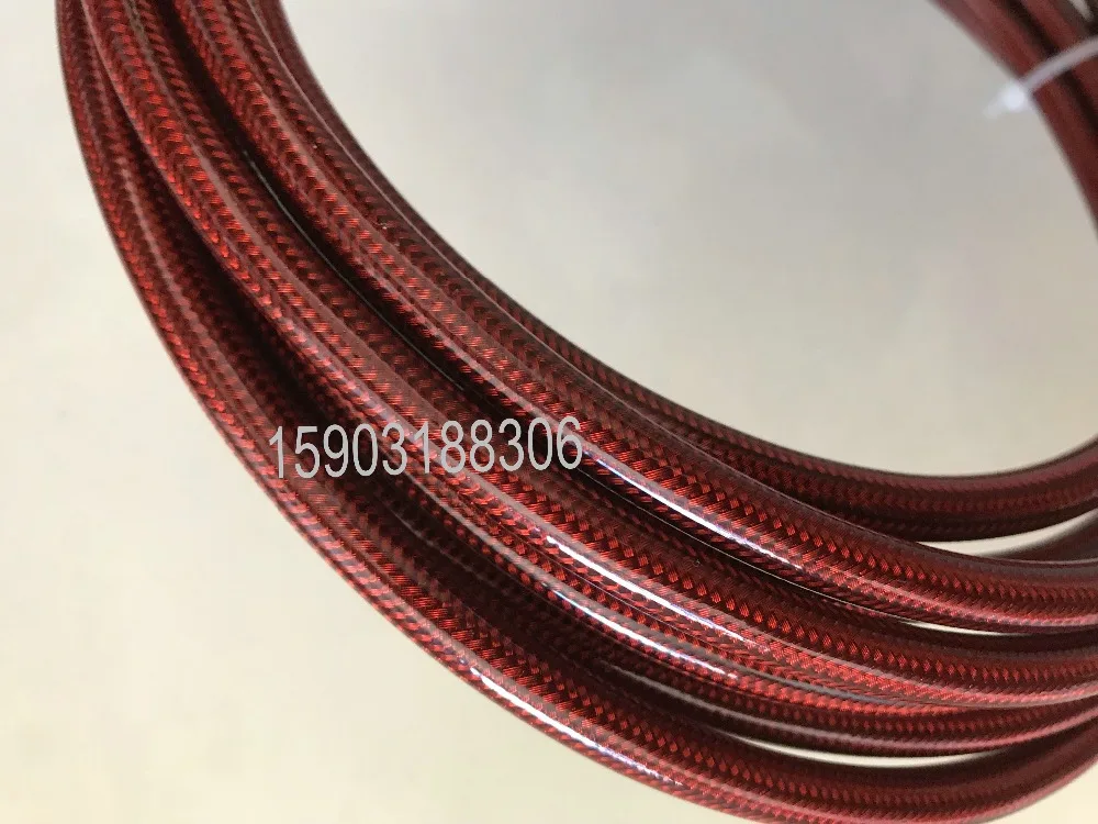 5M-ALL-ONE-LENGTH-AN3-ID-1/" NATURAL-STAINLESS-STEEL-BRAIDED-PTFE-TUBE-BRAKE-HOSE-MOTORCYCLE-TEFLON-LINE-PU-COATING