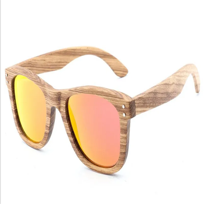 

MONGOTEN Polarized Sunglasses Frame Unisex Fashion Full Rim Wooden Goggle Eyewear UV400 Protection for Retro Driving Sunglasses
