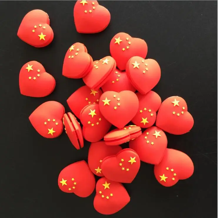 Оптовая продажа 50 шт Китай красное сердце Теннисный Демпфер Амортизатор для