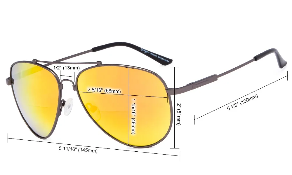 SG1804 Eyekepper бифокальные очки-полит Стиль чтения солнцезащитных очков с памятью мост и Arm