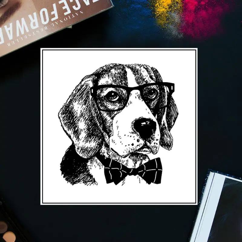 Cool Dog DIY Silicone Clear Stamp Cling Seal Scrapbook Embossing Album Decor Craft For Scrapbooking New Stamps 2019 | Дом и сад