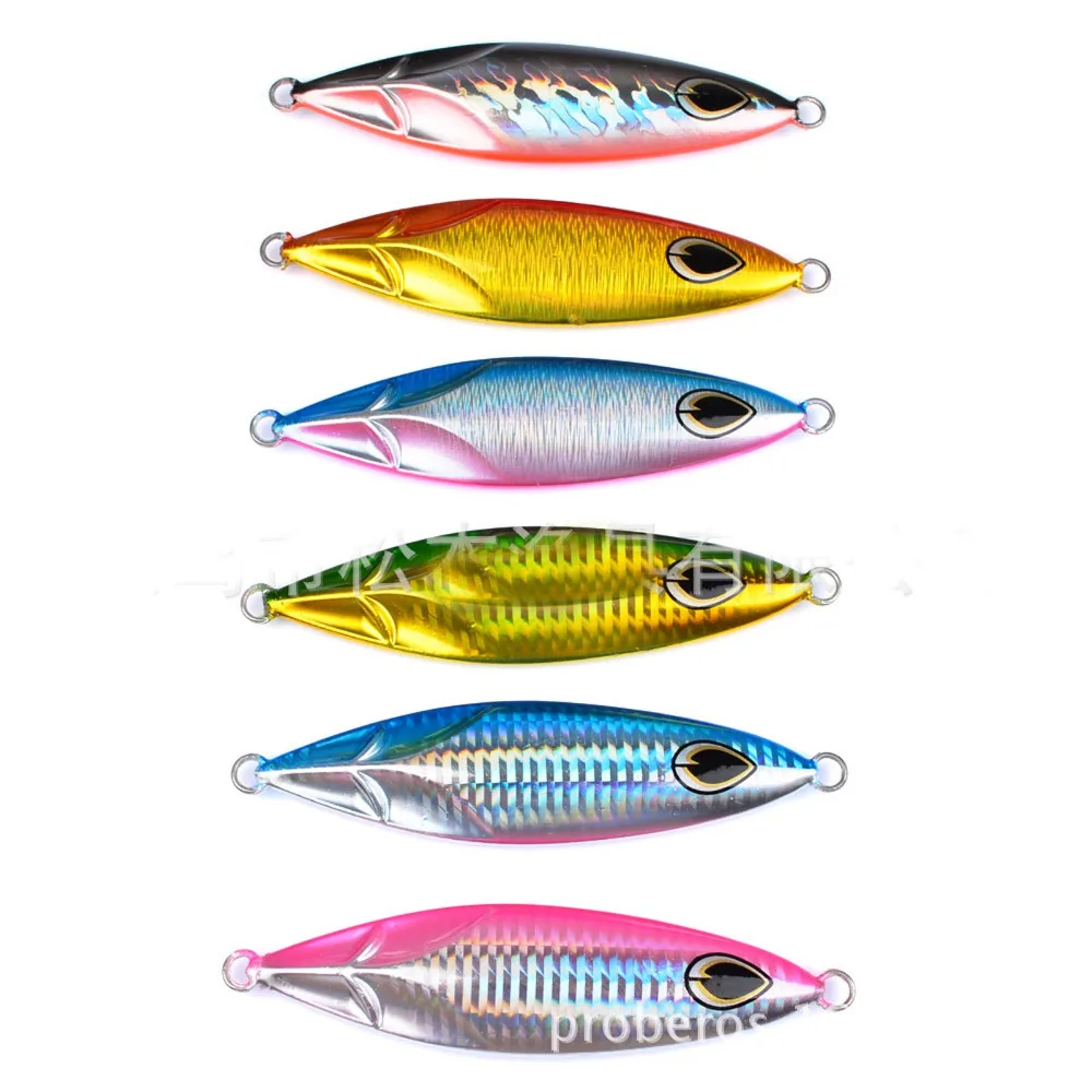 

5PCS Deep sea Fishing Ocean Boat Rock Beach Metal Slow Jig Jigging Jigbait Spoon Lure baits 180g/11.5cm