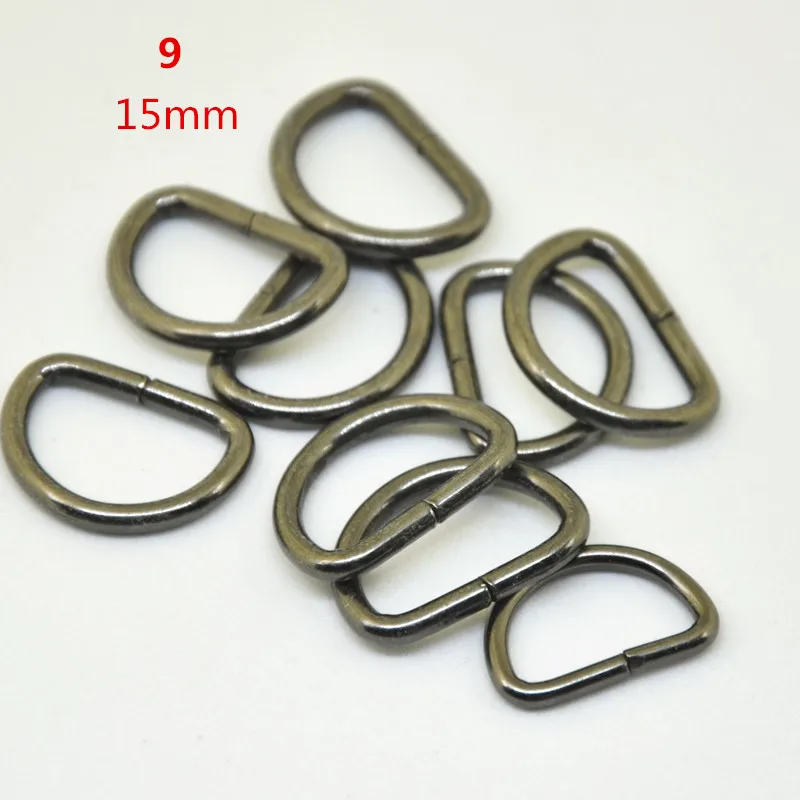 Металлический d образная Пряжка 0 4 ''/0 48''/0 6 8''/1/1.5''IN NonWelded D ди кольцо