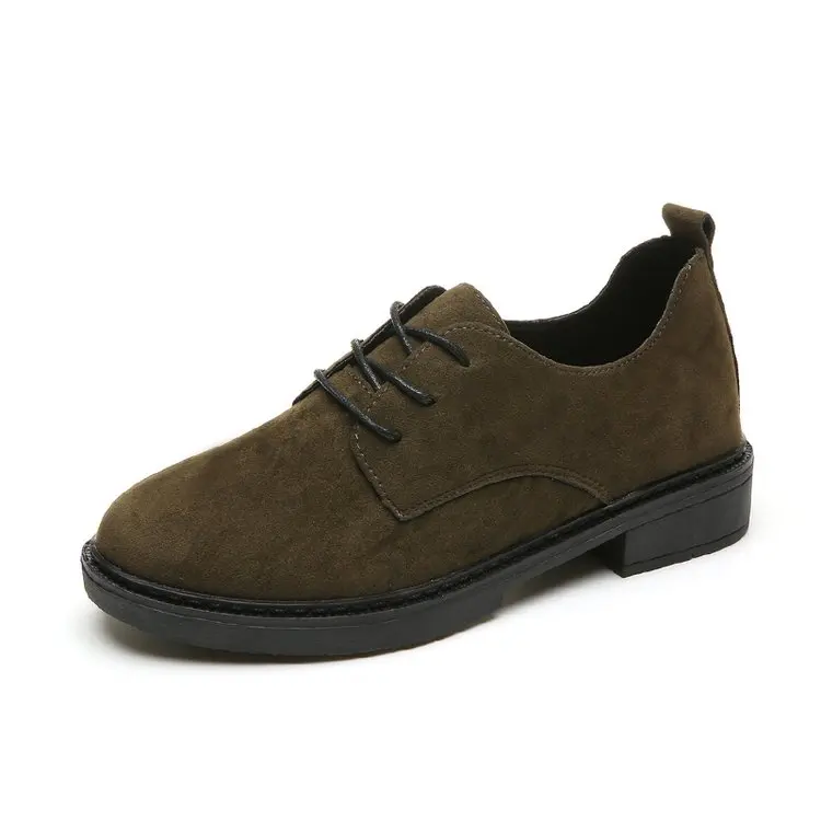 Aleafalling/2018 классические женские ботинки из флока на шнурках модные уличные для